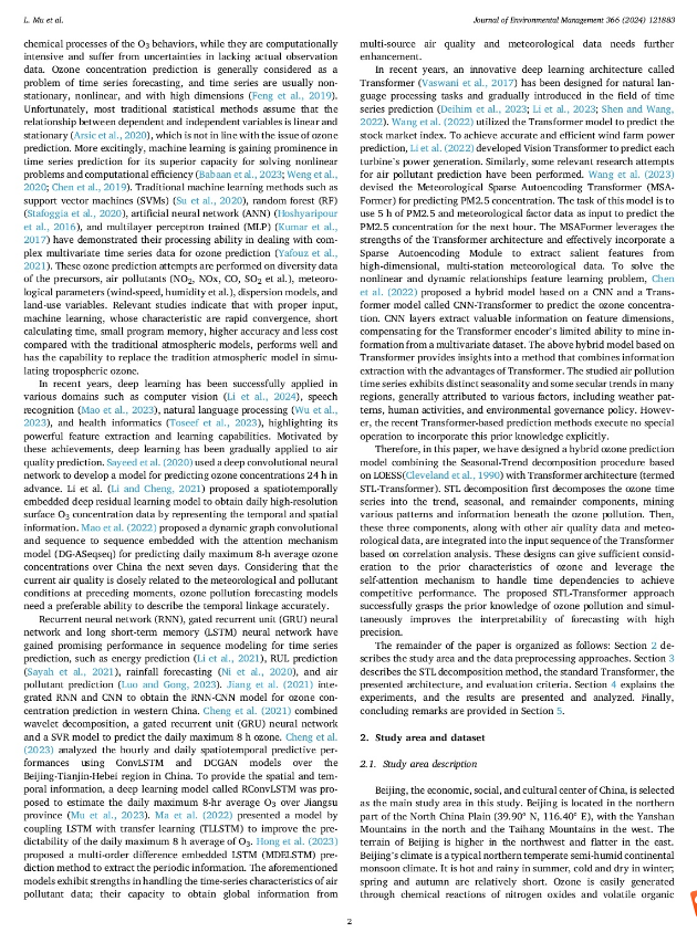 Transformer-based ozone multivariate prediction considering interpretable and priori knowledge A case study of Beijing, China.png