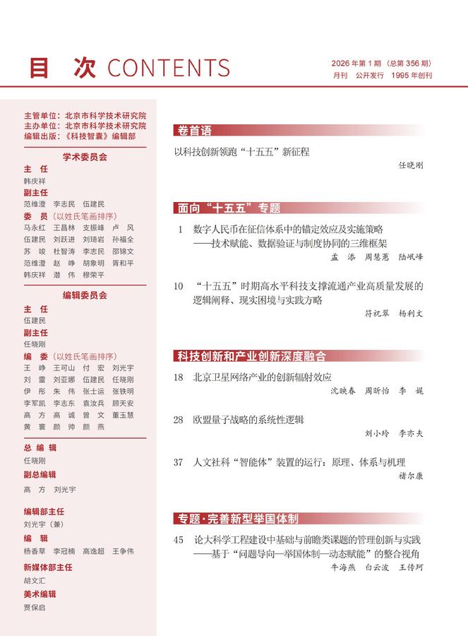 《科技智囊》2026年第1目录