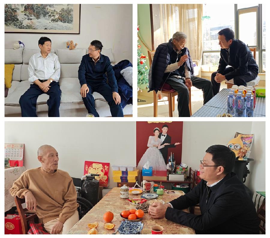 院领导走访慰问离休干部、退休老领导和退休干部