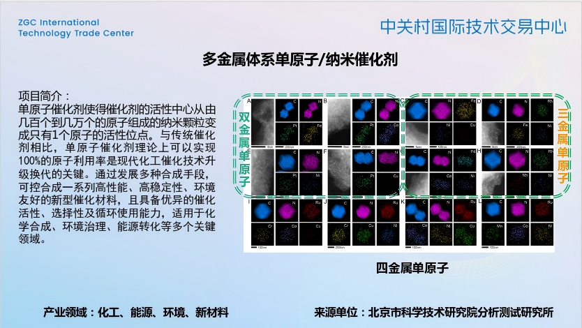 刘向文研究员“多金属体系单原子/纳米催化剂”项目