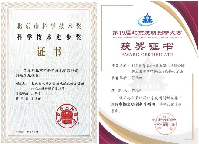 地下水污染风险控制青年突击队成员获得奖励