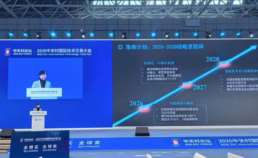 张艳梅在2026中关村论坛推介技术创新成果